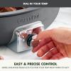imageGreenPan Elite 55QT Electric Oval Skillet PFASFree Ceramic Nonstick 1800 Watt Dishwasher Safe Lid ampamp Removable Crock Adjustable Temp Control MultiCooker Sear Saut Rice StirFry BlackGraphite