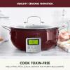 imageGreenPan Elite 6QT Electric Skillet Sear Saute StirFry Cook Rice Healthy Ceramic Nonstick Dishwasher Safe Parts Easytouse LED Display PFOA and PFA Free Smart Pot Stainless SteelFig Purple