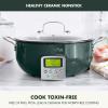 imageGreenPan Elite 6QT Electric Skillet Sear Saute StirFry Cook Rice Healthy Ceramic Nonstick Dishwasher Safe Parts Easytouse LED Display PFOA and PFA Free Smart Pot Stainless SteelPonderosa Pine