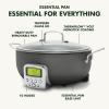 imageGreenPan Elite 6QT Electric Skillet Sear Saute StirFry Cook Rice Healthy Ceramic Nonstick Dishwasher Safe Parts Easytouse LED Display PFOA and PFA Free Smart Pot Stainless SteelGraphite