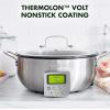 imageGreenPan Elite 6QT Electric Skillet Sear Saute StirFry Cook Rice Healthy Ceramic Nonstick Dishwasher Safe Parts Easytouse LED Display PFOA and PFA Free Smart Pot Stainless SteelStainless Steel