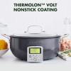 imageGreenPan Elite 6QT Electric Skillet Sear Saute StirFry Cook Rice Healthy Ceramic Nonstick Dishwasher Safe Parts Easytouse LED Display PFOA and PFA Free Smart Pot Stainless SteelGraphite