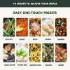 imageGreenPan Elite 6QT Electric Skillet Sear Saute StirFry Cook Rice Healthy Ceramic Nonstick Dishwasher Safe Parts Easytouse LED Display PFOA and PFA Free Smart Pot Stainless SteelPonderosa Pine