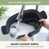 imageGreenPan Elite 8in1 Programmable 6QT Electric Slow Cooker Dishwasher Safe Lid ampamp Removable Crock PFASFree Healthy Ceramic Nonstick MultiCooker Sear Saut Brown Steam Basket Roast GoldSage Green