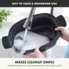 imageGreenPan Elite 8in1 Programmable 6QT Electric Slow Cooker Dishwasher Safe Lid ampamp Removable Crock PFASFree Healthy Ceramic Nonstick MultiCooker Sear Saut Brown Steam Basket Roast GoldGold