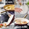 imageGreenPan Hard Anodized Healthy Ceramic Nonstick 10 Piece Cookware Pots and Pans Set GoldTone Stainless Steel Handles PFAS ampamp PFOAFree Dishwasher Safe Oven ampamp Broiler Safe BlackMerlot Purple