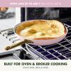 imageGreenPan Hard Anodized Healthy Ceramic Nonstick 10 Piece Cookware Pots and Pans Set GoldTone Stainless Steel Handles PFAS ampamp PFOAFree Dishwasher Safe Oven ampamp Broiler Safe BlackBlush Pink