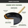imageGreenPan Hard Anodized Healthy Ceramic Nonstick 10 Piece Cookware Pots and Pans Set GoldTone Stainless Steel Handles PFAS ampamp PFOAFree Dishwasher Safe Oven ampamp Broiler Safe BlackBlack