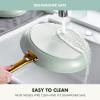 imageGreenPan Hard Anodized Healthy Ceramic Nonstick 10 Piece Cookware Pots and Pans Set GoldTone Stainless Steel Handles PFAS ampamp PFOAFree Dishwasher Safe Oven ampamp Broiler Safe BlackJulep Green