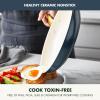 imageGreenPan Hard Anodized Healthy Ceramic Nonstick 10 Piece Cookware Pots and Pans Set GoldTone Stainless Steel Handles PFAS ampamp PFOAFree Dishwasher Safe Oven ampamp Broiler Safe BlackTwilight Blue