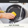 imageGreenPan Hard Anodized Healthy Ceramic Nonstick 8quot and 10quot Frying Pan Skillet Set Gold Handle PFASFree Dishwasher Safe Oven Safe TaupeBlack