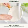 imageGreenPan Hard Anodized Healthy Ceramic Nonstick 8quot and 10quot Frying Pan Skillet Set Gold Handle PFASFree Dishwasher Safe Oven Safe TaupeCream White