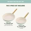 imageGreenPan Hard Anodized Healthy Ceramic Nonstick 8quot and 10quot Frying Pan Skillet Set Gold Handle PFASFree Dishwasher Safe Oven Safe TaupeJulep Green