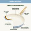 imageGreenPan Hard Anodized Healthy Ceramic Nonstick 8quot and 10quot Frying Pan Skillet Set Gold Handle PFASFree Dishwasher Safe Oven Safe TaupeSky Blue