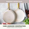 imageGreenPan Hard Anodized Healthy Ceramic Nonstick 8quot and 10quot Frying Pan Skillet Set Gold Handle PFASFree Dishwasher Safe Oven Safe TaupeTaupe