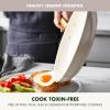 imageGreenPan Hard Anodized Healthy Ceramic Nonstick 8quot and 10quot Frying Pan Skillet Set Gold Handle PFASFree Dishwasher Safe Oven Safe TaupeTaupe