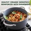 imageGreenPan Lima Hard Anodized 5QT Stock Pot with Lid Healthy Ceramic Nonstick PFOA PFASFree Nontoxic Pots and Pans Oven ampamp Broiler Safe Cookware Stainless Steel Handles Gray5 Quarts