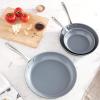 imageGreenPan Lima Hard Anodized 8quot Frying Pan Skillet Nonstick Ceramic Nonstick PFOA and PFASFree Nontoxic Pots and Pans Oven ampamp Broiler Safe Stainless Steel Handle Cookware for Eggs ampamp Omelet Gray8 10 and 12 Frying Pan Skillet Set