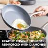 imageGreenPan Lima Hard Anodized 8quot Frying Pan Skillet Nonstick Ceramic Nonstick PFOA and PFASFree Nontoxic Pots and Pans Oven ampamp Broiler Safe Stainless Steel Handle Cookware for Eggs ampamp Omelet Gray8 10 and 12 Frying Pan Skillet Set