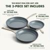 imageGreenPan Lima Hard Anodized 8quot Frying Pan Skillet Nonstick Ceramic Nonstick PFOA and PFASFree Nontoxic Pots and Pans Oven ampamp Broiler Safe Stainless Steel Handle Cookware for Eggs ampamp Omelet Gray8 10 and 12 Frying Pan Skillet Set