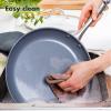 imageGreenPan Lima Hard Anodized Healthy Ceramic Nonstick 18 Piece Cookware Bakeware Pots and Pans Set PFASFree Oven Safe Gray8 Piece Cookware Pots and Pans Set