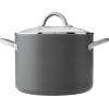 imageGreenPan Lima Hard Anodized Healthy Ceramic Nonstick 8QT Stock Pot with Lid PFASFree Oven Safe Gray