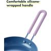 imageGreenPan Mini Healthy Ceramic Nonstick 5quot Round Egg Pan PFASFree Dishwasher Safe Stay Cool Handle BlackLavender