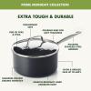 imageGreenPan Prime Chatham 1QT ampamp 2QT Saucepan Pot Set with Glass Lids Hard Anodized Diamond Infused Ceramic Nonstick PFASFree Dishwasher Safe Oven Safe Multipurpose Chefs Pan StayCool HandleBlackBlack