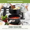 imageGreenPan Prime Chatham 1QT ampamp 2QT Saucepan Pot Set with Glass Lids Hard Anodized Diamond Infused Ceramic Nonstick PFASFree Dishwasher Safe Oven Safe Multipurpose Chefs Pan StayCool HandleBlackBlack