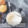 imageGreenPan Rio Healthy Ceramic Nonstick 2QT Saucepan with Lid PFASFree Dishwasher Safe TurquoiseBlack