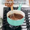 imageGreenPan Rio Healthy Ceramic Nonstick 2QT Saucepan with Lid PFASFree Dishwasher Safe TurquoiseTurquoise