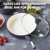 imageGreenPan Rio Healthy Ceramic Nonstick 5QT Saute Pan Jumbo Cooker with Helper Handle and Lid PFASFree Dishwasher Safe TurquoiseBlack