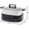imageGreenPan Stainless Steel 8in1 Skillet Grill ampamp Slow Cooker Presets to Saute Steam StirFry and Cook Rice Healthy Ceramic Nonstick and Dishwasher Safe Parts Easytouse LED DisplayStainless Steel