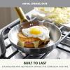 imageGreenPan Stainless Steel TriPly Reserve 10 and 12 Frying Pan Skillet Set Multiclad Cookware PFASFree Induction Oven ampamp Broiler Safe to 600F Heat Responsive Core Dishwasher Safe Gold HandlesStainless Steel
