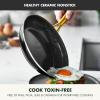 imageGreenPan Swift 10quot Ceramic Nonstick Frying Pan Skillet PFAS ampamp PFOAFree Healthy Cooking Gold Stainless Steel Handle Versatile Cooking Essentials Dishwasher ampamp Oven Safe CreamBlack