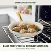 imageGreenPan Swift 10quot Ceramic Nonstick Frying Pan Skillet PFAS ampamp PFOAFree Healthy Cooking Gold Stainless Steel Handle Versatile Cooking Essentials Dishwasher ampamp Oven Safe CreamCream