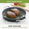 imageGreenPan Valencia Pro 18quot x 11quot Double Burner Griddle Pan Induction Suitable Ceramic Nonstick PFASFree Rectangular Stovetop Cookware Stainless Steel Handles Dishwasher Oven ampamp Broiler Safe GrayGray