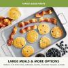 imageGreenPan Valencia Pro 18quot x 11quot Double Burner Griddle Pan Induction Suitable Ceramic Nonstick PFASFree Rectangular Stovetop Cookware Stainless Steel Handles Dishwasher Oven ampamp Broiler Safe GrayGray