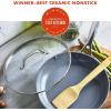 imageGreenPan Valencia Pro Hard Anodized Healthy Ceramic Nonstick 10quot Frying Pan Skillet with Lid PFOA and PFASFree Cookware Stainless Steel Handle Induction Suitable Dishwasher Safe Oven Safe GrayGray