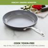 imageGreenPan Valencia Pro Hard Anodized Healthy Ceramic Nonstick 10quot Frying Pan Skillet with Lid PFOA and PFASFree Cookware Stainless Steel Handle Induction Suitable Dishwasher Safe Oven Safe GrayGray
