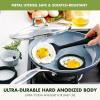 imageGreenPan Valencia Pro Hard Anodized Healthy Ceramic Nonstick 10quot Frying Pan Skillet with Lid PFOA and PFASFree Cookware Stainless Steel Handle Induction Suitable Dishwasher Safe Oven Safe GrayGray