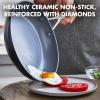 imageGreenPan Valencia Pro Hard Anodized Healthy Ceramic Nonstick 10quot Frying Pan Skillet with Lid PFOA and PFASFree Cookware Stainless Steel Handle Induction Suitable Dishwasher Safe Oven Safe GrayGray