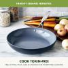 imageGreenPan Valencia Pro Hard Anodized Healthy Ceramic Nonstick 10quot Frying Pan Skillet with Lid PFOA and PFASFree Cookware Stainless Steel Handle Induction Suitable Dishwasher Safe Oven Safe GrayGray
