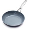 imageGreenPan Valencia Pro Hard Anodized Healthy Ceramic Nonstick 10quot Frying Pan Skillet with Lid PFOA and PFASFree Cookware Stainless Steel Handle Induction Suitable Dishwasher Safe Oven Safe GrayGray