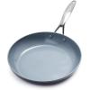 imageGreenPan Valencia Pro Hard Anodized Healthy Ceramic Nonstick 10quot Frying Pan Skillet with Lid PFOA and PFASFree Cookware Stainless Steel Handle Induction Suitable Dishwasher Safe Oven Safe GrayGray