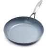 imageGreenPan Valencia Pro Hard Anodized Healthy Ceramic Nonstick 10quot Frying Pan Skillet with Lid PFOA and PFASFree Cookware Stainless Steel Handle Induction Suitable Dishwasher Safe Oven Safe GrayGray