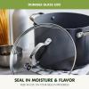 imageGreenPan Valencia Pro Hard Anodized Healthy Ceramic Nonstick 8QT Stock Pot with Lid PFASFree Induction Dishwasher Safe Oven Safe GrayGray