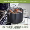 imageGreenPan Valencia Pro Hard Anodized Healthy Ceramic Nonstick 8QT Stock Pot with Lid PFASFree Induction Dishwasher Safe Oven Safe GrayGray