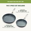 imageGreenPan Valencia Pro Hard Anodized Healthy Ceramic Nonstick 8quot and 10quot Frying Pan Skillet Set PFASFree Induction Dishwasher Safe Oven Safe GrayGray