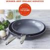imageGreenPan Valencia Pro Hard Anodized Healthy Ceramic Nonstick 8quot and 10quot Frying Pan Skillet Set PFASFree Induction Dishwasher Safe Oven Safe GrayGray
